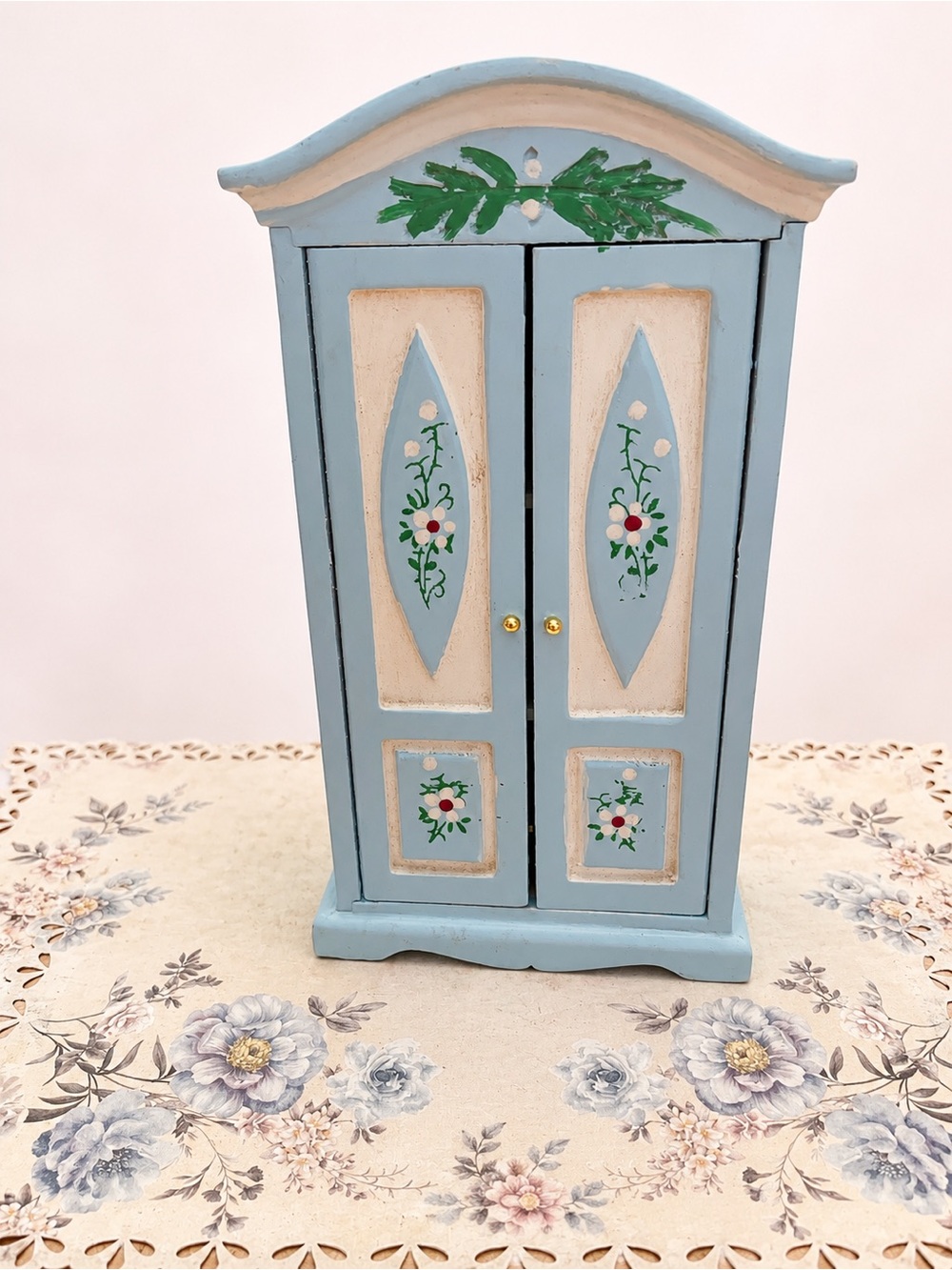 🫖🎀 Blue Miniature Wardrobe & Jewelry - Picture 9 of 10